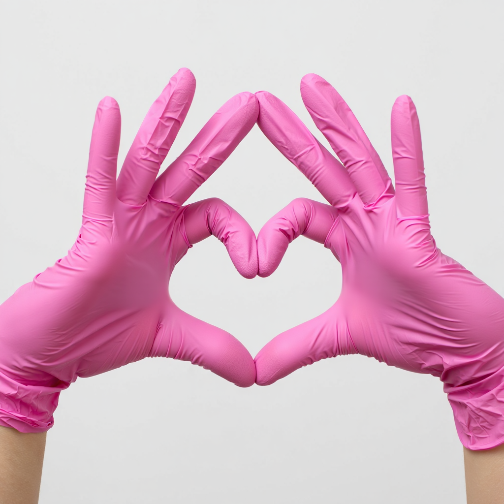 GUANTES ROSADOS ♡