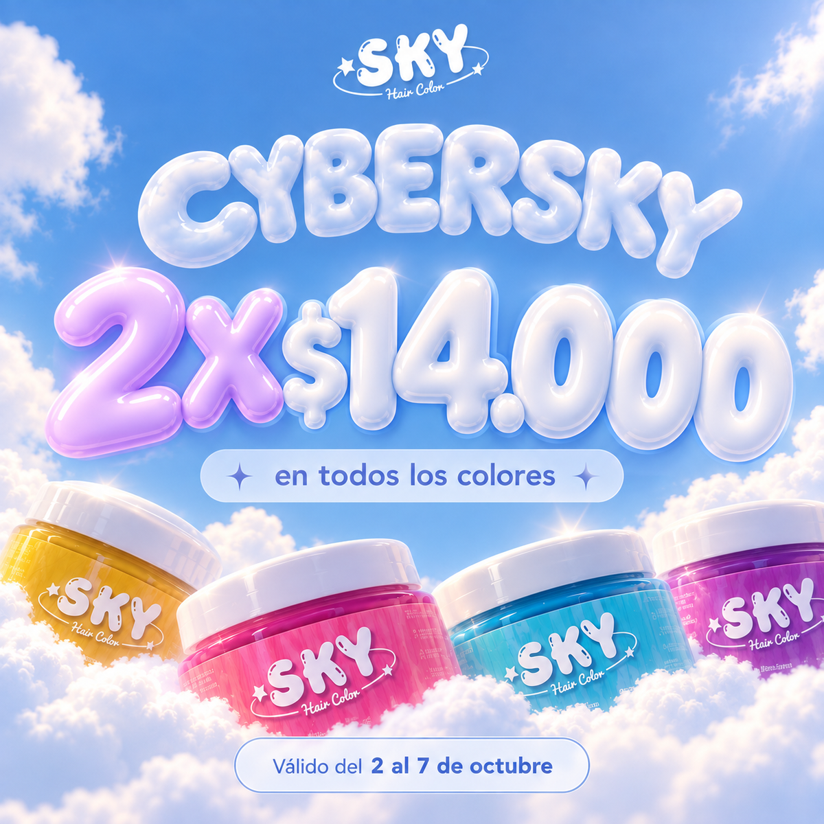 OFERTA 2 TINTES x $14.000
